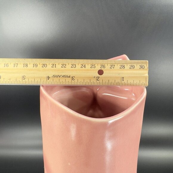 Hand Made Studio Art Pottery Pink Glazed Vase Vessel With Anthropomorphic Face - Picture 4 of 15